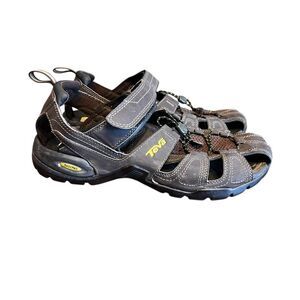 Teva Forebay 1001116 brown Fishing Hiking Trail Men's 12 Sandals Shoes